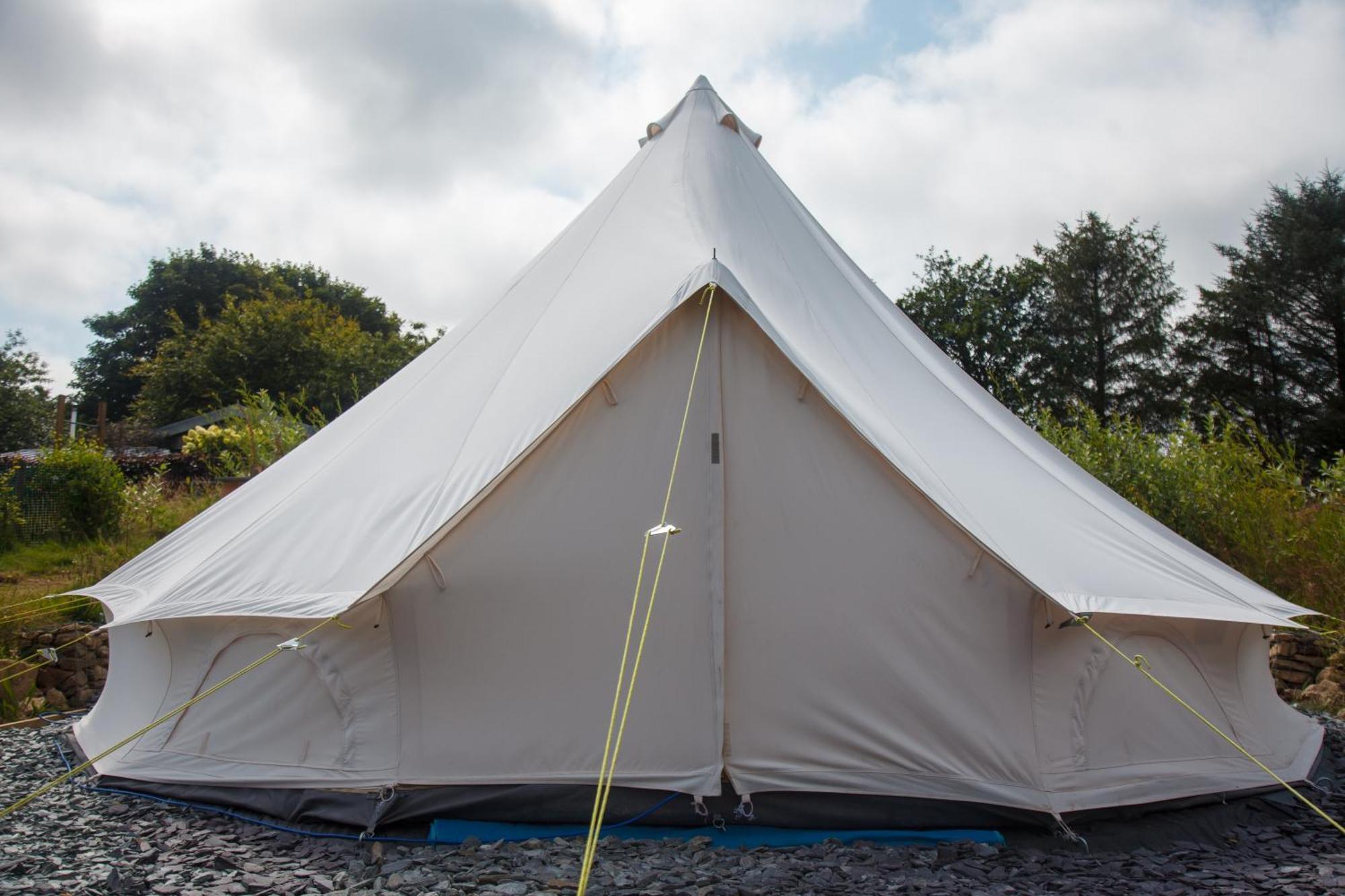 Glamping Meadow Bell Tent Stithians Exterior foto